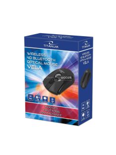   Titanum vezeték nélküli Bluetooth optikai egér 4D Vela - fekete - TM123K