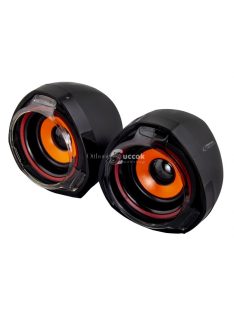   Esperanza Rumba USB Stereo Speakers 2.0 - Kis méretű, fekete színű hangszórók - EP141
