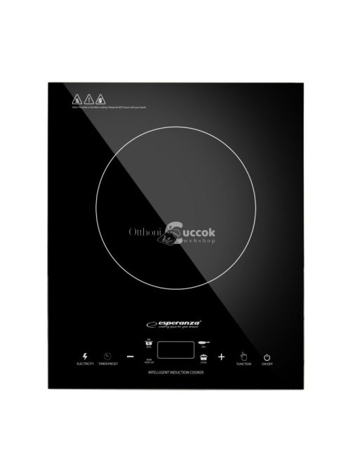 Indukciós főzőlap - Esperanza -Vesuvius - 1 zónás - fekete - EKH009