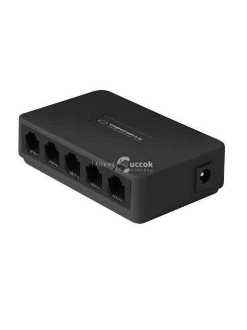 Esperanza Ethernet Switch - 5 Port, 10/100 Mbps, Flux Control - ENS101