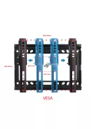 Esperanza TV fali tartó 14"-50" görgővel - ERW010