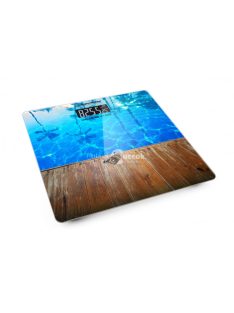   Esperanza digitális fürdőszobai mérleg - Waikiki design, üveg felülettel, 150 kg-ig mérés, LCD kijelzővel - EBS011