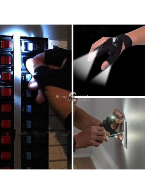 Világító LED kesztyű