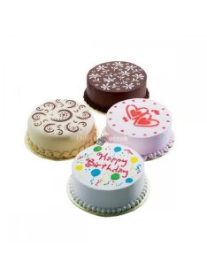 Tortadíszítő kellék, tortadíszítő sablon (4 minta)