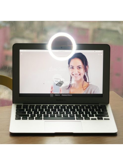 Univerzális, világítós selfie karika telefonhoz