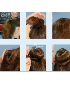 Szív alakú hajfánk, konty készítő