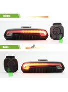 Kerékpár lámpa, bicikli lámpa, kerékpár hátsó lámpa indexes funkcióval