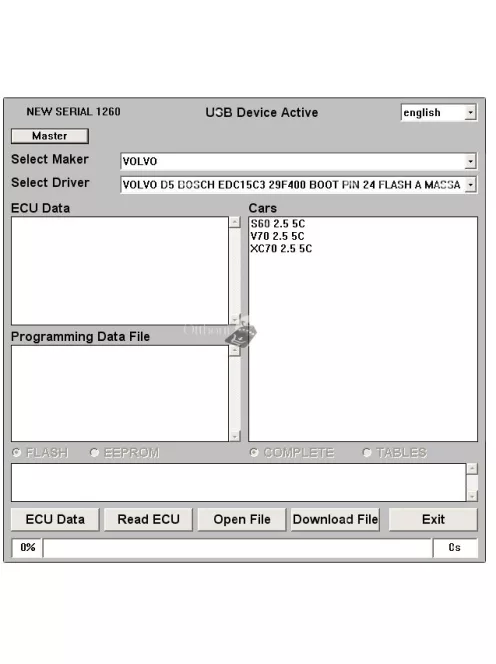 Galletto 1260 ECU Flasher EOBD 2 OBDII OBD chiptuning kábel