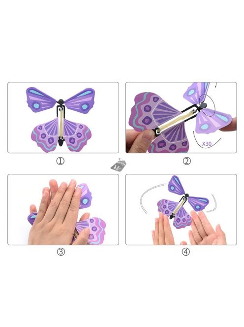 Felröppenő pillangó, meglepetés ajándék 5 db