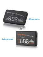 OBD HUD Head Up Display szélvédőre vetítő fedélzeti computer