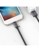 Extra strapabíró 1 méteres Lightning Iphone gyorstöltő és USB adatkábel