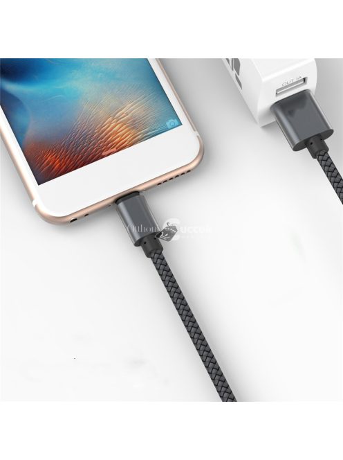 Extra strapabíró 1 méteres Lightning Iphone gyorstöltő és USB adatkábel