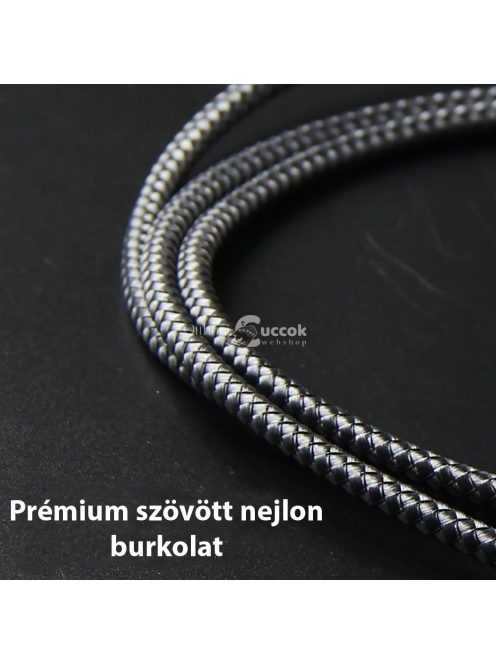 Extra strapabíró 1 méteres Lightning Iphone gyorstöltő és USB adatkábel