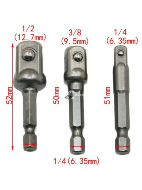 Krova készlet, dugókulcs készlet 3 db-os