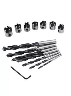   Fafúró, fa fúrószár készlet 7 db-os (állítható szárú)