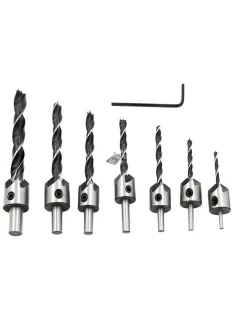   Fafúró, fa fúrószár készlet 7 db-os (állítható szárú)