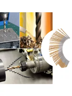 50 db-os Fúrószár készlet Titán-gyorsacél bevonattal