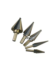 5 db-os lépcsős fúró készlet