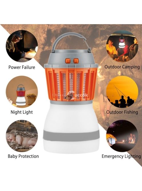 2 az 1-ben LED szúnyogírtó lámpa