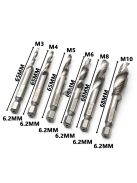 Menetfúró készlet, csigafúró készlet (6 db)