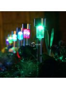 Napelemes színes kerti lámpa