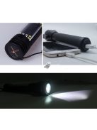 Napelemes zseblámpa biztonsági öv vágóval/ablaktörővel