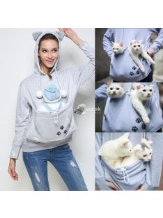   Macskahordozó, cicahordozó pulcsi, macskás pulóver, cicás pulcsi