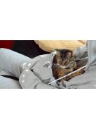 Macskahordozó, cicahordozó pulcsi, macskás pulóver, cicás pulcsi