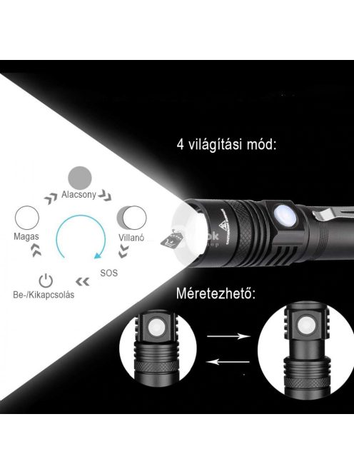 Szuper nagy fényű zseblámpa