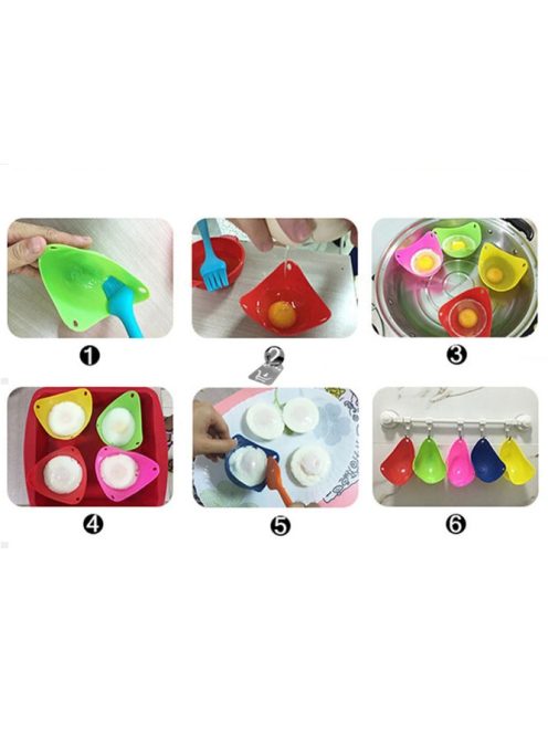 Szilikon tojássütő/főző forma 2 db