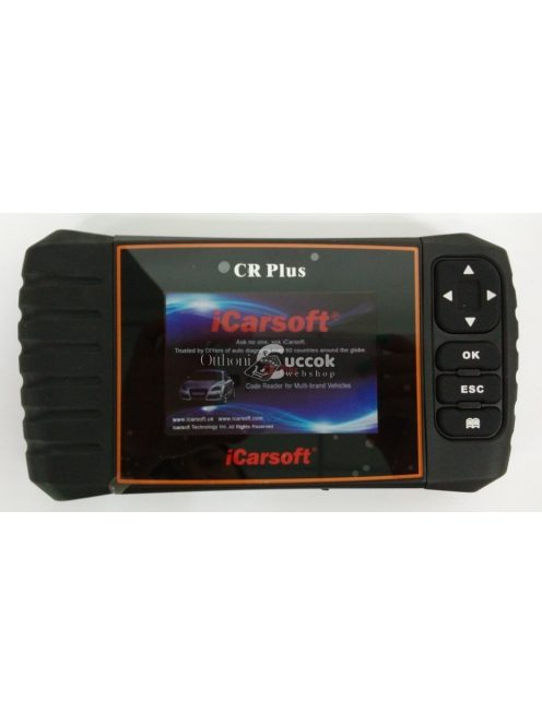 iCarsoft CR Plus ABS légzsák motor váltó szervíz intervallum kézifék diagnosztika