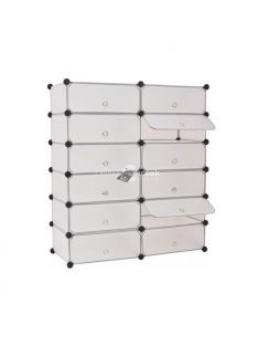 Műanyag elemes cipőtároló szekrény