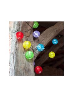 Party lampion, 10 LED-es, elemes
