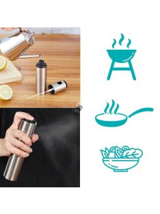 Olajspray rozsdamentes palackban