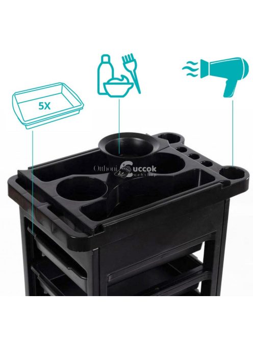 Fodrászkocsi 5 fiókkal