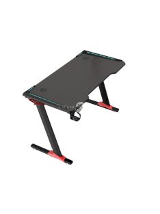   Professzionális gamer asztal karbonszálas bevonattal, LED világítással