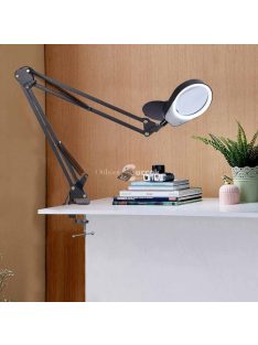 Asztalra szerelhető, 2 lencsés, LED-es nagyító