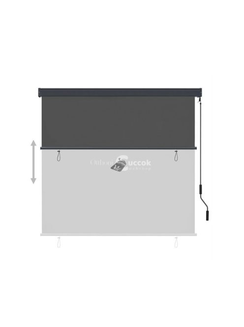 Függőleges napellenző, 1,3*2,5m, szürke