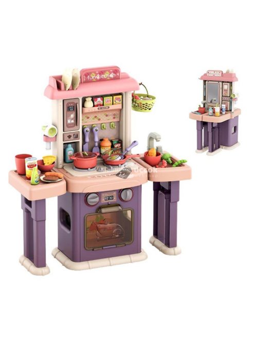 2 az 1-ben játékkonyha és fürdőszoba, 43 részes