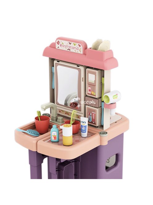 2 az 1-ben játékkonyha és fürdőszoba, 43 részes