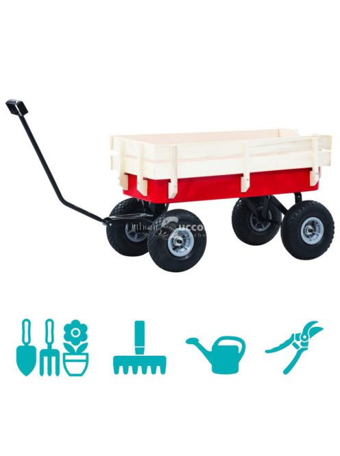 Fém, kerti kézikocsi 2 típusban-150 kg teherbírás