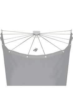 Ernyő alakú zuhanyfüggönytartó