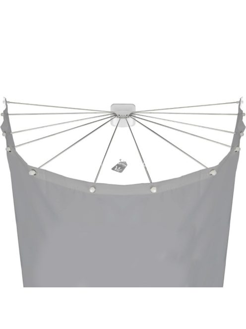 Ernyő alakú zuhanyfüggönytartó