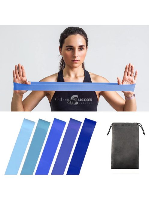 5 db-os gumiszalag kék