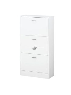 Cipős szekrény 3 részes, fehér színben