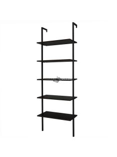 Falra rögzíthető 5 szintes tároló, fekete