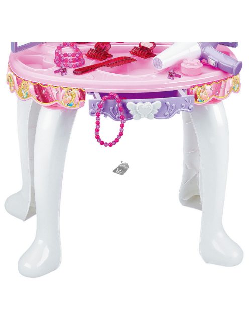 Játék fésülködő asztal hercegnős, lila-rózsaszín