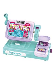 Játék pénztárgép, kék-lila