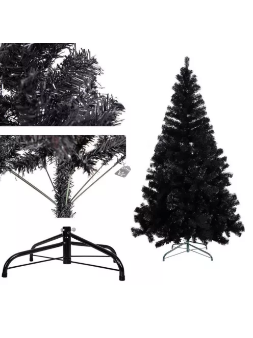 Fekete műfenyő, 210cm 1000ág
