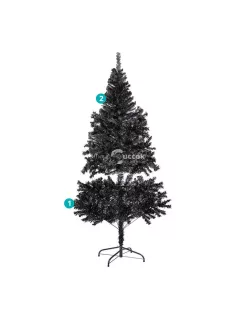 Fekete műfenyő, 150cm 415ág